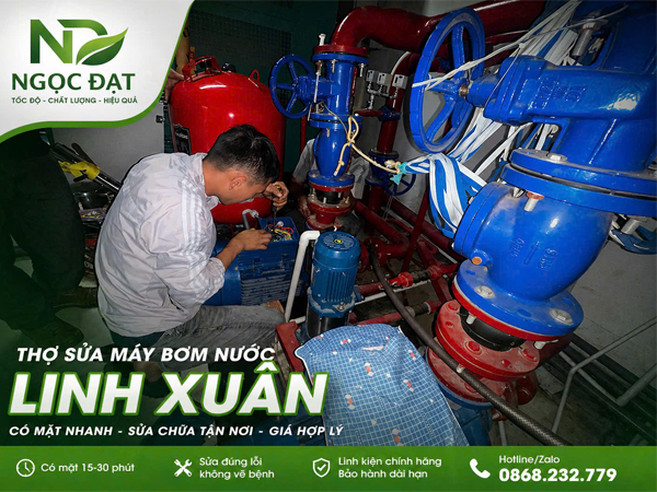 Sửa máy bơm nước Linh Xuân