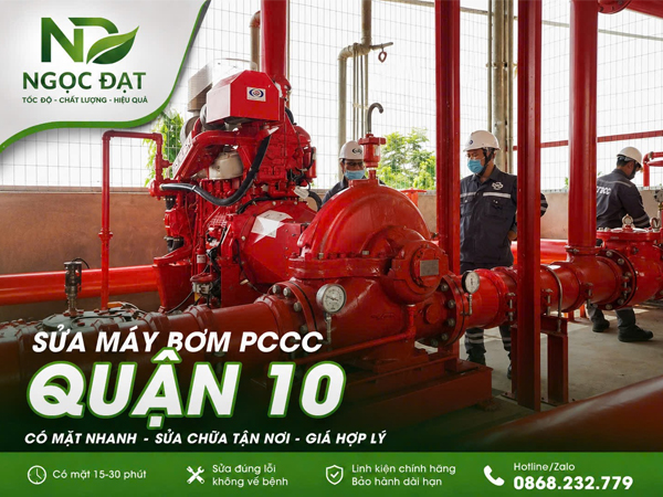 Sửa máy bơm PCCC quận 10