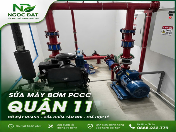 Sửa máy bơm pccc quận 11