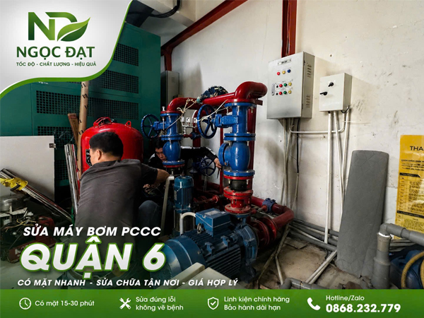 Sửa máy bơm PCCC quận 6