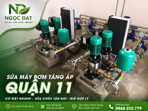 Sửa bơm tăng áp quận 11