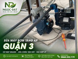 Sửa bơm tăng áp quận 3