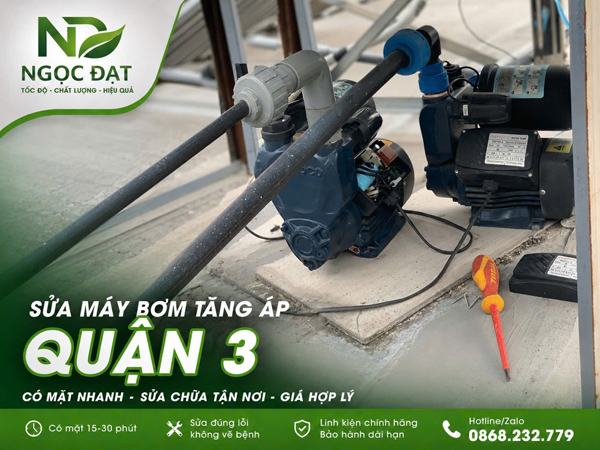 Sửa bơm tăng áp quận 3