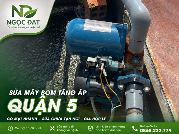 Sửa bơm tăng áp quận 5