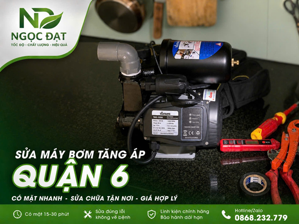 Sửa bơm tăng áp quận 6