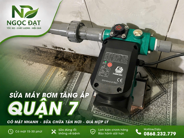 Sửa bơm tăng áp quận 7