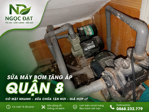 Sửa bơm tăng áp quận 8