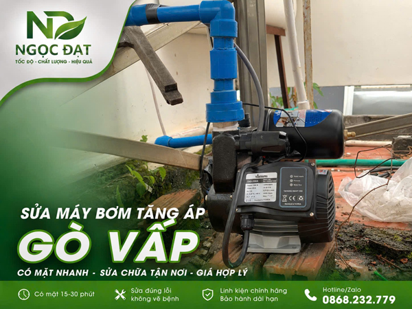 Sửa bơm tăng áp Gò Vấp