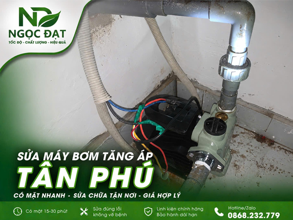 Sửa bơm tăng áp Tân Phú