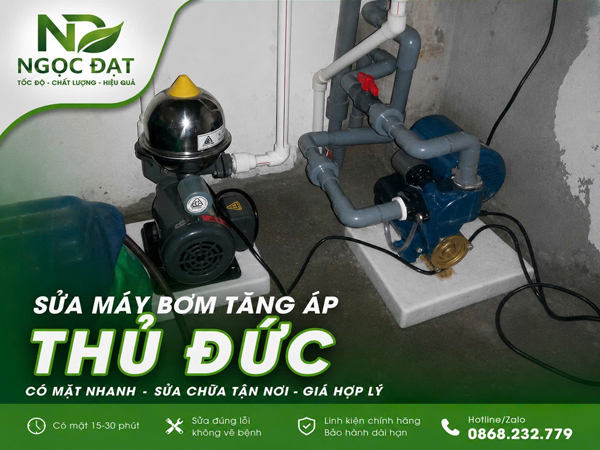 Sửa bơm tăng áp Thủ Đức