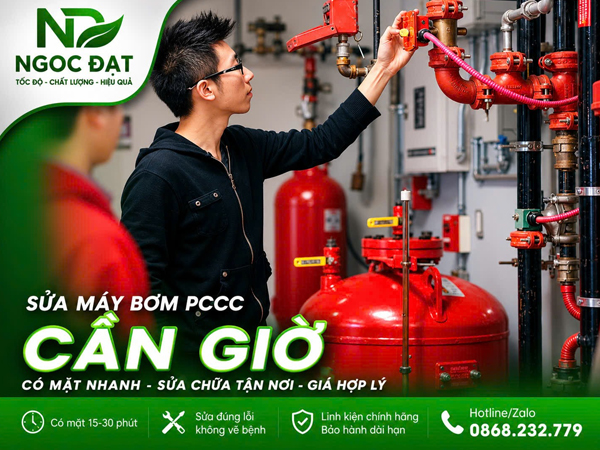 Sửa máy bơm PCCC Cần Giờ