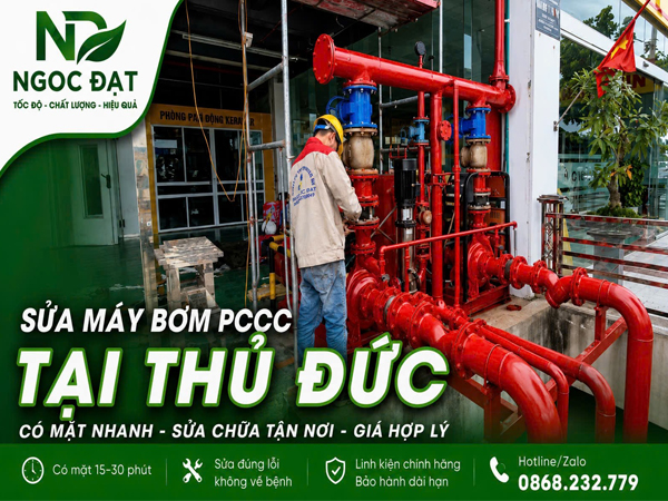 Sửa máy bơm PCCC tại Thủ Đức