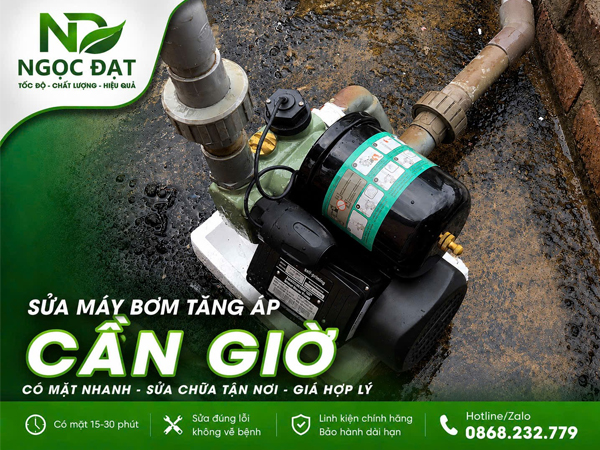 Sửa bơm tăng áp Cần Giờ