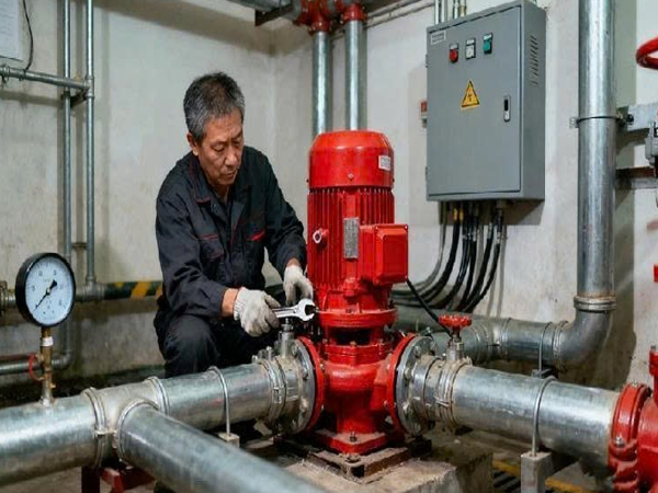 Thợ sửa máy bơm PCCC tự động không kích hoạt 